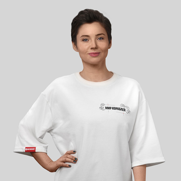 Футболка кремовая. Царь морей